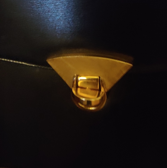 RARE JOSEPH HORNE NAVY BLUE BLACK ITALY SAFFIANO BRIEFCASE GORGEOUS HANDBAG - Picture 4 of 15